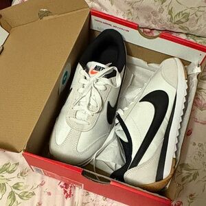 Nike White and Black Athletic Shoes